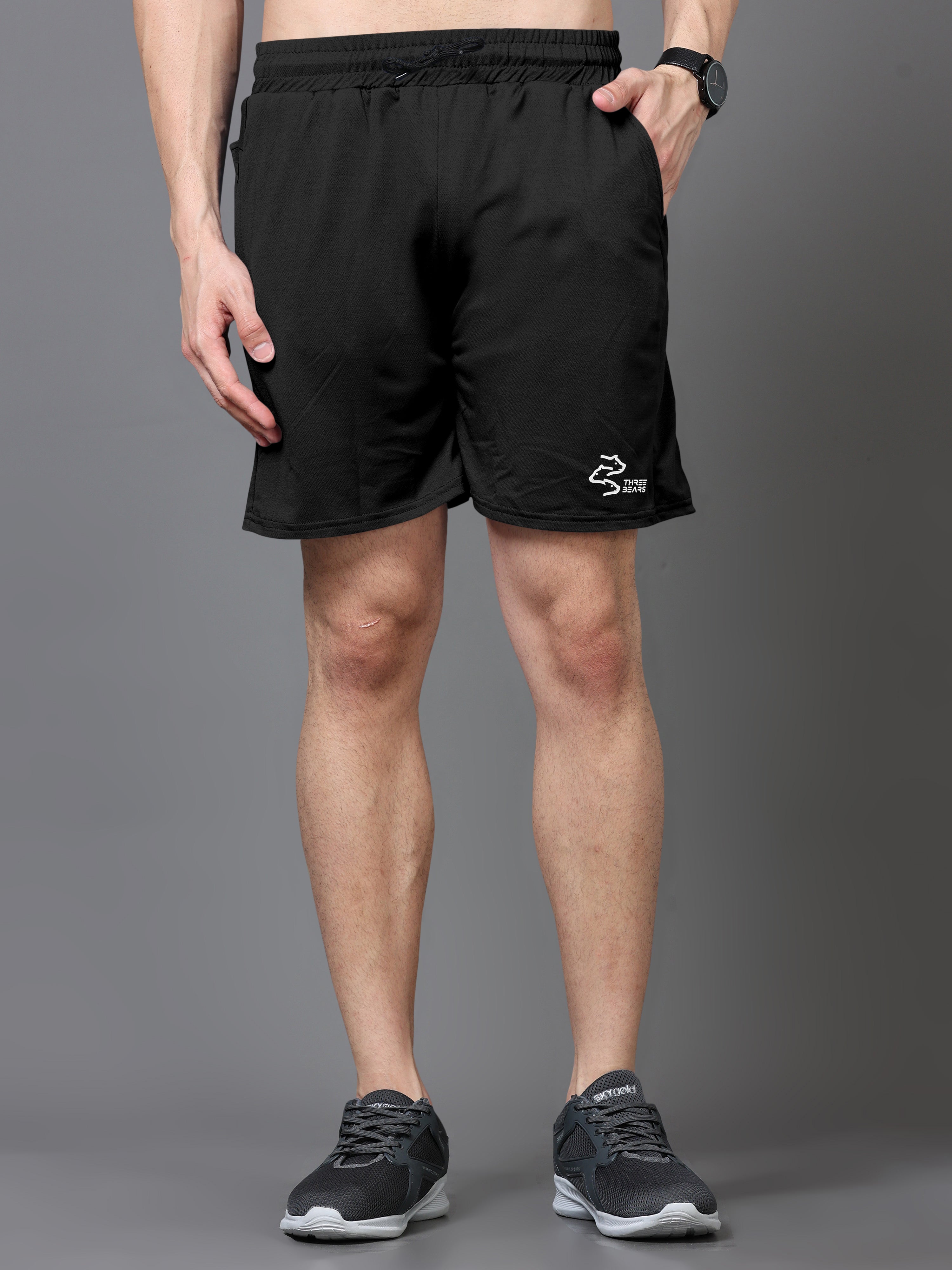 20ss FCRB MESH BACK POCKET SHORTS BLACK Boys Active Mesh Shorts