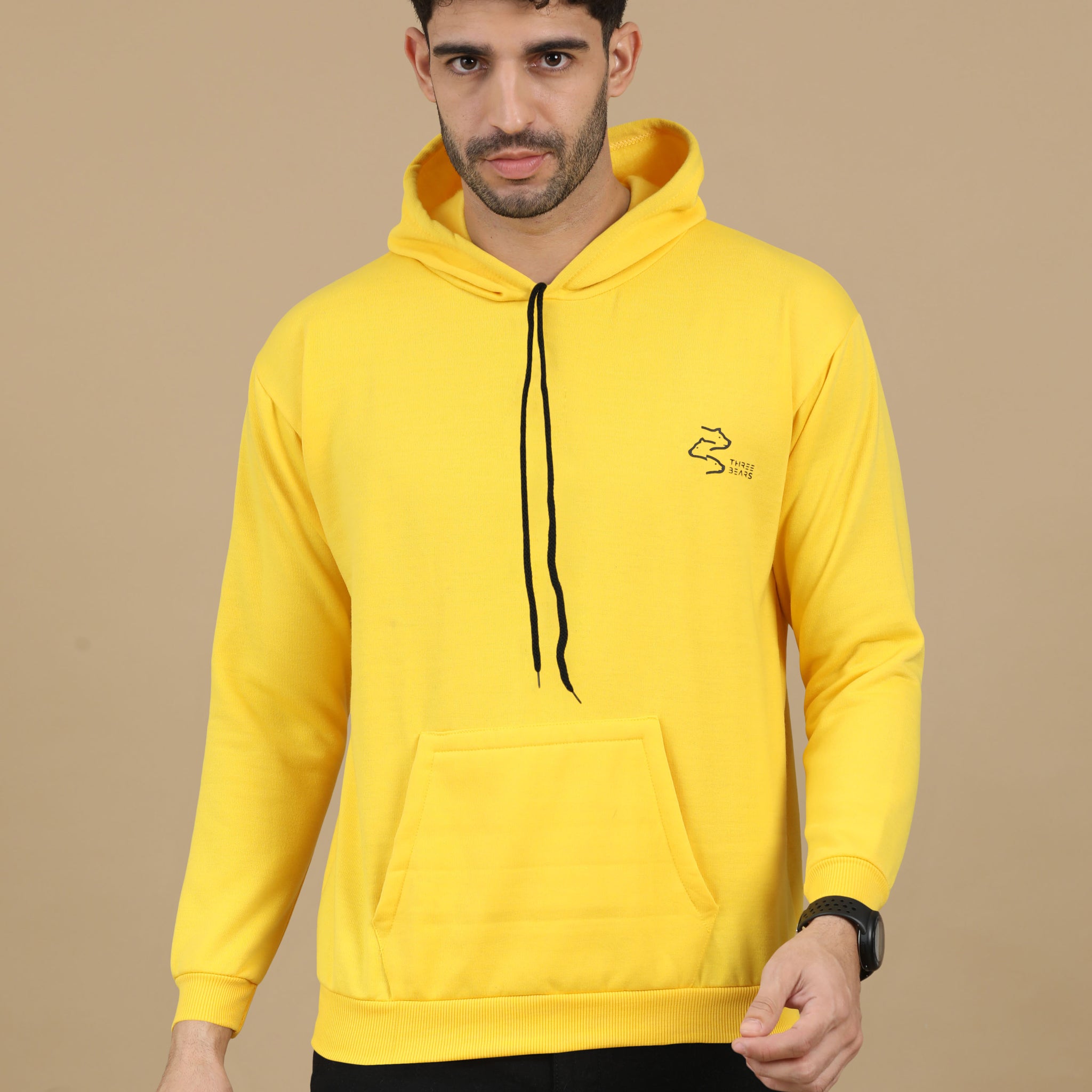 Three Bears Yellow Hoodie